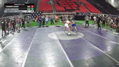144 lbs Champ. Round 2 - Connor Olson, Oregon vs Caleb Sorensen, Utah