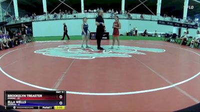 106 lbs Round 2 (4 Team) - Brookelyn Treaster, Kansas vs Ella Wells, Georgia