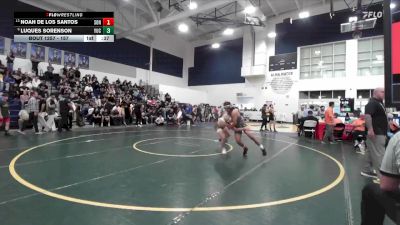 157 lbs Cons. Round 2 - Noah De Los Santos, Sonora vs Luques Sorenson, Yucaipa