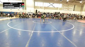144 lbs Semifinal - Josiah Miller, Mt. View vs Joel Desjardins, Fort Kent