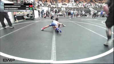 70 lbs Quarterfinal - Exodus Horsechief, Hawks Wrestling Club vs Cage Daugherty, D3 Wrestling Cluib