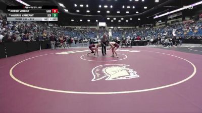 125 lbs Cons. Round 2 - Reese Vehige, Hays Hs vs Valerie VanZant, Salina-Central Hs