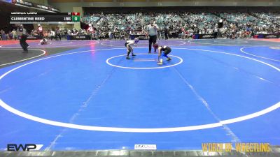 55 lbs Round Of 32 - Lennox Caro, Team Aggression vs Clementine Reed, Legacy Elite Wrestling Club