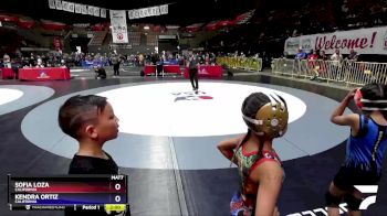 55 lbs Quarterfinal - Sofia Loza, California vs Kendra Ortiz, California