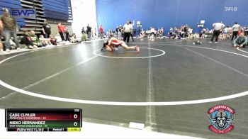 110 lbs Round 3 (4 Team) - Nieko Hernandez, East Kansas Eagles Gold vs Cade Cuyler, Potentially Dangerous