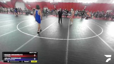 149 lbs Quarterfinal - Mason Groskreutz, Wisconsin vs Urijah Rodriguez, Red Hot Wresting