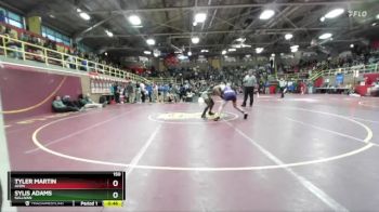 150 lbs Cons. Round 1 - Sylis Adams, Sullivan vs Tyler Martin, Avon