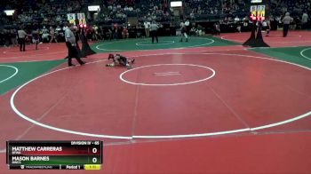 65 lbs Quarterfinal - Matthew Carreras, BTWA vs Mason Barnes, DWC3