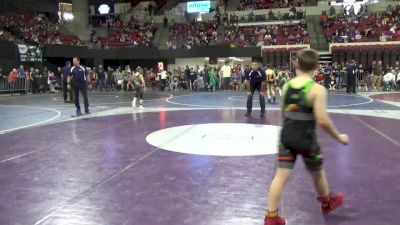 85 lbs Cons. Round 4 - Kian Drake, Helena Wrestling Club vs Cayden Scharf, Dickinson Wrestling Club