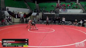 140 lbs Finals (8 Team) - Grier Hunt, Enterprise HS vs Jake Ciccolella, Huntsville