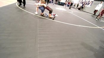 49 lbs Quarterfinal - Blakelee Vinson, Weatherford Youth Wrestling vs Joshua Roche, Newcastle Youth Wrestling