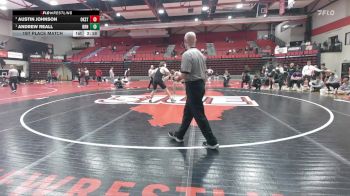 197 lbs 1st Place Match - Andrew Reall, Brown vs Austin Johnson, Oklahoma State