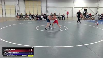 110 lbs Placement Matches (8 Team) - Colton Price, Delaware vs Willard Farnham, North Carolina