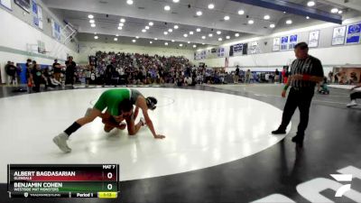 149 lbs Round 1 - Albert Bagdasarian, Glendale vs Benjamin Cohen, Westside Mat Monsters