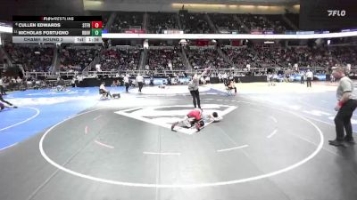 I-116 lbs Champ. Round 2 - Nicholas Fortugno, Briarcliff-Byram Hills-Valhalla-Westlake vs Cullen Edwards, St. Francis