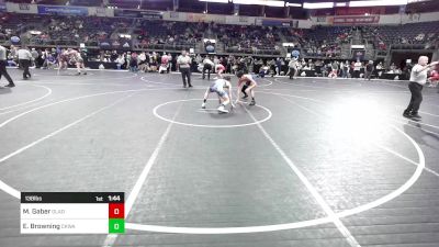 138 lbs Semifinal - Mohammed Gaber, Gladiator Academy vs Evan Browning, Central Kentucky Wrestling Academy