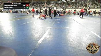 86 lbs Round Of 16 - Graham Sandoval, Ponca City Wildcat Wrestling vs Uriah Garcia, BullTrained