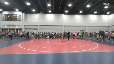55 lbs Champ. Round 2 - Genevieve Valdovinos, Daughter's Of Zion vs Katalina Huitron, Backyard Bullies Wrestling Club