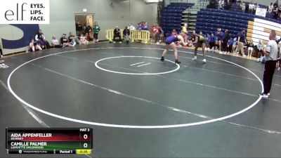 145 lbs. Cons. Round 5 - Camille Palmer, Lafayette (Wildwood) vs Aida Appenfeller, Kearney