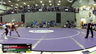 132 lbs Quarterfinals (8 Team) - Jake Hockaday, Brownsburg vs Hunter Douglas, Homestead