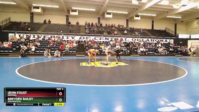 133 lbs Champ. Round 1 - Breyden Bailey, Indianapolis vs Jevin Foust, Newman