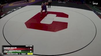 Champ. Round 1 - Cole Vorderstrasse, Thayer Central vs Karson Shuler, Hitchcock County
