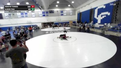 130 lbs 5th Place Match - Alison Thai, Mercenary vs Ismayri Torres, Santa Ana Wrestling Club