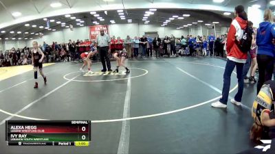 67-69 lbs Semifinal - Alexa Hegg, Legend Wrestling Club vs Ivy Ray, Lebanon Youth Wrestling