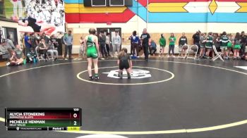 100 lbs Semifinal - Alycia Stoneking, Burns/Pine Bluffs vs Michelle Henman, Kelly Walsh