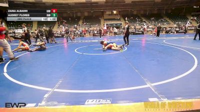 112 lbs 3rd Place - Zaina Albadri, Greater Heights Wrestling vs Audrey Flores, Raw Wrestling Club