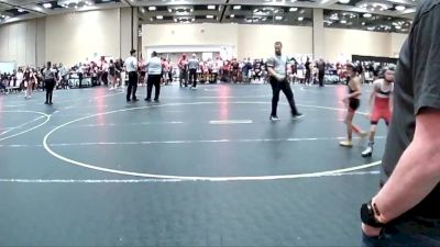 53 lbs Quarterfinal - Nehemiah De La Cruz, Rough House vs Jase Dalton, Sunkist Kids Monster Garage