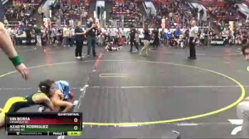 55 lbs Quarterfinal - Azadyn Rodriguez, St Louis WC vs Vin Borsa, Cassopolis WC