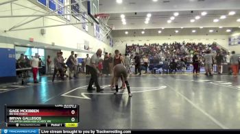 126 lbs Cons. Round 2 - Gage McKibben, Big Dog Ranch vs Bryan Gallegos, Fullerton Union High School Wr