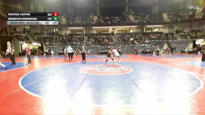 85-94 lbs Consi Of 4 - Paxton Carter, Richmond Hill Wrestling Club vs Madelyn Rodriguez, Level Up Wrestling Center