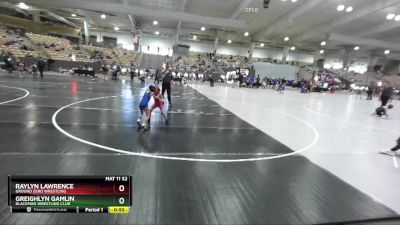 58 lbs Quarterfinal - Raylyn Lawrence, Ground Zero Wrestling vs Greighlyn Gamlin, Blackman Wrestling Club