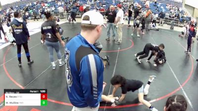 8U Boys - 53 lbs Champ. Round 1 - Noah Reyes, Beat The Streets Chicago-Avondale vs Milo Mullins, Yorktown Wrestling Club