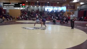 184 lbs Quarterfinal - Landen Schemmel, Cornell College vs Jean-Luc Guerra, St. Ambrose University