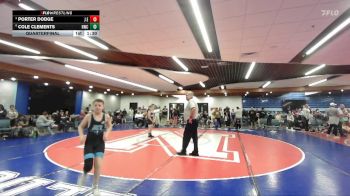 105 lbs Quarterfinal - Porter Dodge, J.E.T. vs Cole Clements, Hawk Wrestling Club