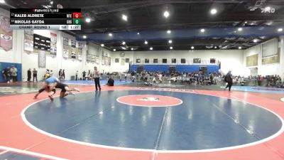 165 Boys Champ. Round 1 - Kaleb Aldrete, Mountain Empire vs Nikolas Gayda, Grossmont