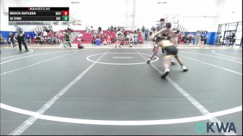 92 lbs Quarterfinal - Brock Bayless, Weatherford Youth Wrestling vs JZ Osei, OKC Saints Wrestling