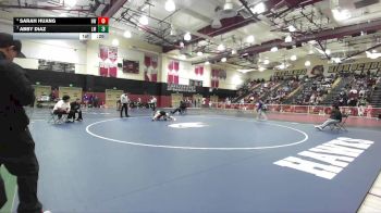 155 lbs Cons. Semi - Abby Diaz, La Mirada vs Sarah Huang, Harvard Westlake