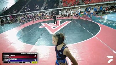 81 lbs Cross Bracket (8 Team) - Maya Iverson, Alaska vs Emma Robinson, Idaho