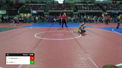 70 lbs Cons. Round 5 - Clayton Gardner, Miles City Wrestling Club vs Kaber Loch, Havre Wrestling Club