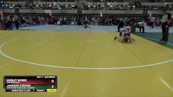 105 lbs Quarterfinal - Hurley Burke, Spooner Rails vs Jameson Steffes, Sarbacker Wrestling Academy