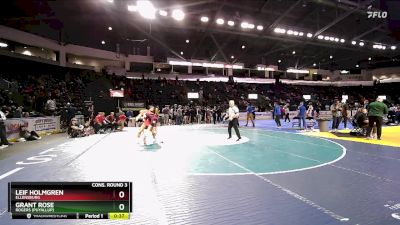 138 lbs Cons. Round 3 - Leif Holmgren, Ellensburg vs Grant Rose, Rogers (Puyallup)