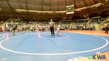 46 lbs Round Of 64 - Harper Woolman, Pryor Tigers vs Barrett Jones, Bridge Creek Youth Wrestling