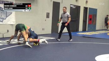 141 lbs Champ. Round 2 - Riley Lord, Cal Poly Humboldt vs Richie Clementi, California Baptist