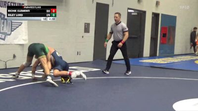 141 lbs Champ. Round 2 - Riley Lord, Cal Poly Humboldt vs Richie Clementi, California Baptist