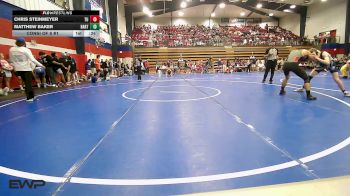 132 lbs Consi Of 8 #1 - Chris Steinmeyer, Tulsa Union vs Matthew Baker, Bartlesville High School