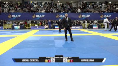 Clara Fellmann vs Veronika Kukuckova 2026 European Jiu-Jitsu IBJJF Championship